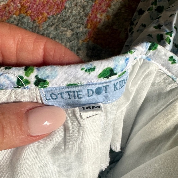 Lottie Dot Hydrangea Baby Romper - Picture 2 of 7